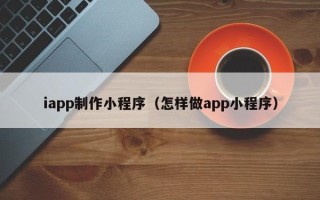 潮州iapp制作小程序（怎样做app小程序）